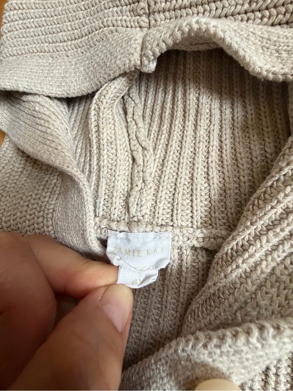 Jamie Kay ‚Oatmeal Marie‘ Ribbed Cardigan - Picture 3 of 4